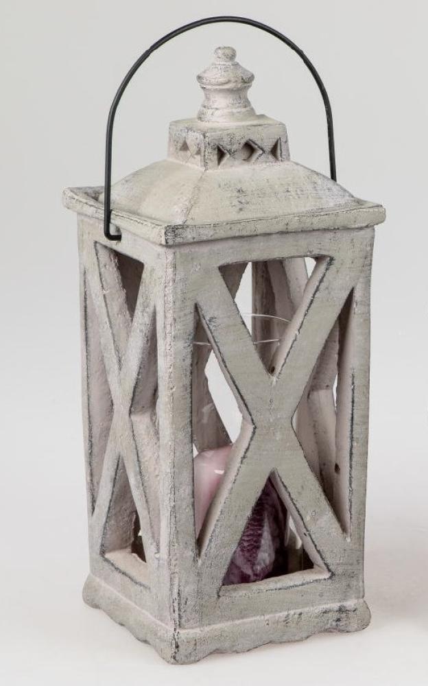 Laterne Zementstein 30 cm antik